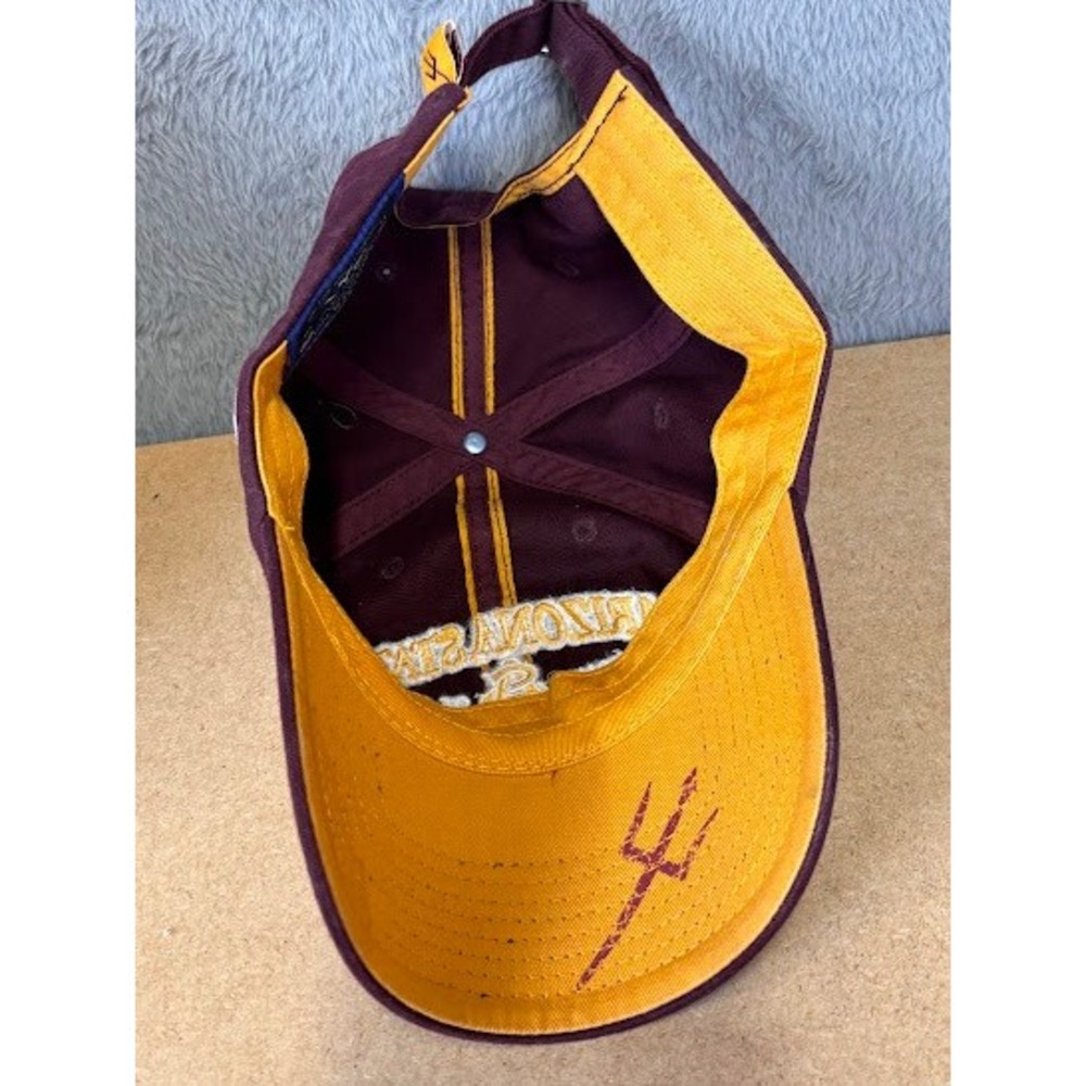 Arizona State Sun Devils Maroon Baseball Cap Omaha Rosenblatt‎ Stadium CWS Patch - Picture 8 of 10
